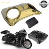 Color-Matched Dual 8'' Speaker Lids for Advanblack/Rushmore style Razor.Chopped & King Tour Trunk Pack Compatible with Harley view 4