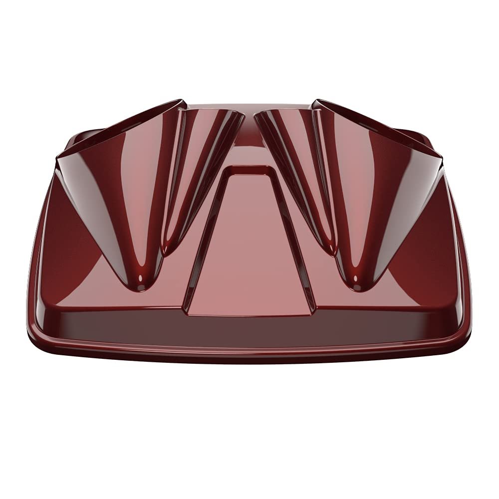 Color-Matched Dual 8'' Speaker Lids for Advanblack/Rushmore style Razor.Chopped & King Tour Trunk Pack Compatible with Harley