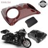Color-Matched Dual 8'' Speaker Lids for Advanblack/Rushmore style Razor.Chopped & King Tour Trunk Pack Compatible with Harley view 4