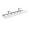 GMZ&KEHC Under Desk Cable Management Tray, Wire Organizer Desk with Clamp Mount System for Wire Management, Metal Wire Cable Holder for Desks, Offices, and Kitchens,White view 1