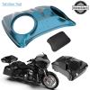 Color-Matched Dual 8'' Speaker Lids for Advanblack/Rushmore style Razor.Chopped & King Tour Trunk Pack Compatible with Harley view 4