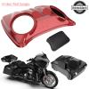 Color-Matched Dual 8'' Speaker Lids for Advanblack/Rushmore style Razor.Chopped & King Tour Trunk Pack Compatible with Harley view 4