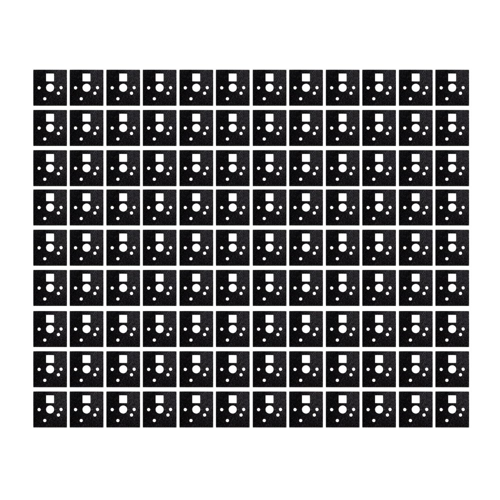 KPREPUBLIC PCB Switch Pad Pads Stickers Foam EVA PE PORON Material for Gasket Improve Sound Quality BM60 BM65 BM68 XD64 BM80 (Switch Pads PE 108 x1)
