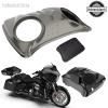 Color-Matched Dual 8'' Speaker Lids for Advanblack/Rushmore style Razor.Chopped & King Tour Trunk Pack Compatible with Harley view 4