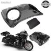 Color-Matched Dual 8'' Speaker Lids for Advanblack/Rushmore style Razor.Chopped & King Tour Trunk Pack Compatible with Harley view 4