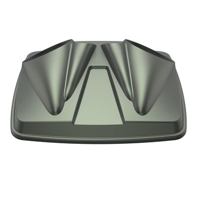 Advanblack Color-Matched Dual 8'' Speaker Lids Rushmore Style Razor.Chopped & King Tour Trunk Pack Compatible with Harley