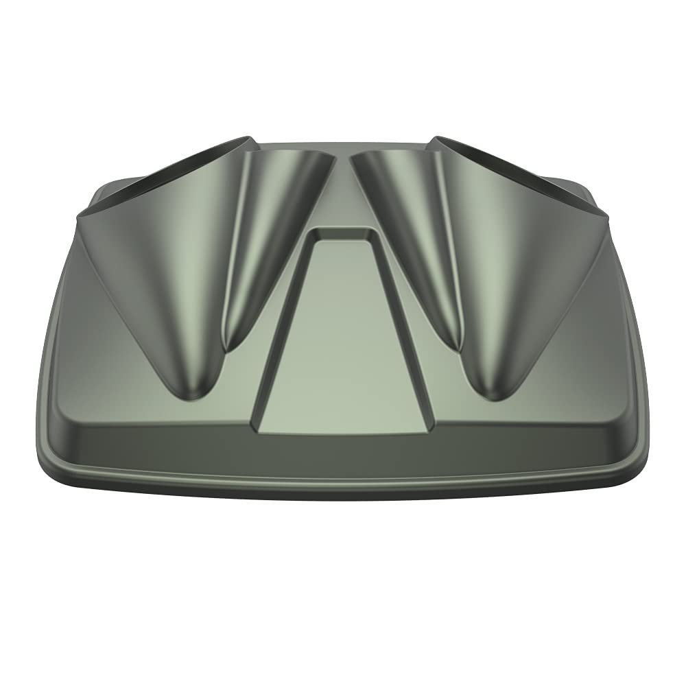Advanblack Color-Matched Dual 8'' Speaker Lids Rushmore Style Razor.Chopped & King Tour Trunk Pack Compatible with Harley