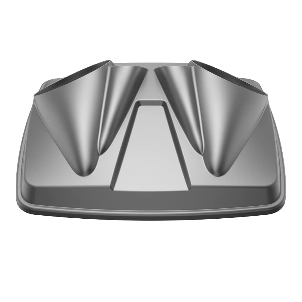 Advanblack Color-Matched Dual 8'' Speaker Lids Rushmore Style Razor.Chopped & King Tour Trunk Pack Compatible with Harley