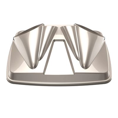Color-Matched Dual 8'' Speaker Lids for Advanblack/Rushmore style Razor.Chopped & King Tour Trunk Pack Compatible with Harley