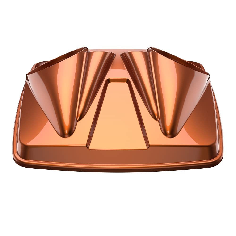 Color-Matched Dual 8'' Speaker Lids for Advanblack/Rushmore style Razor.Chopped & King Tour Trunk Pack Compatible with Harley