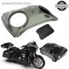 Color-Matched Dual 8'' Speaker Lids for Advanblack/Rushmore style Razor.Chopped & King Tour Trunk Pack Compatible with Harley view 4