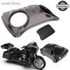 Color-Matched Dual 8'' Speaker Lids for Advanblack/Rushmore style Razor.Chopped & King Tour Trunk Pack Compatible with Harley view 4