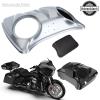 Color-Matched Dual 8'' Speaker Lids for Advanblack/Rushmore style Razor.Chopped & King Tour Trunk Pack Compatible with Harley view 3