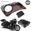 Color-Matched Dual 8'' Speaker Lids for Advanblack/Rushmore style Razor.Chopped & King Tour Trunk Pack Compatible with Harley view 4