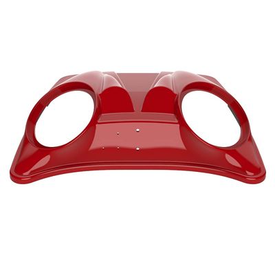 Advanblack Color-Matched Dual 8'' Speaker Lids Rushmore Style Razor.Chopped & King Tour Trunk Pack Compatible with Harley