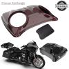 Color-Matched Dual 8'' Speaker Lids for Advanblack/Rushmore style Razor.Chopped & King Tour Trunk Pack Compatible with Harley view 4