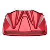 Color-Matched Dual 8'' Speaker Lids for Advanblack/Rushmore style Razor.Chopped & King Tour Trunk Pack Compatible with Harley view 1
