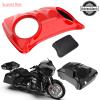 Color-Matched Dual 8'' Speaker Lids for Advanblack/Rushmore style Razor.Chopped & King Tour Trunk Pack Compatible with Harley view 4