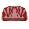 Color-Matched Dual 8'' Speaker Lids for Advanblack/Rushmore style Razor.Chopped & King Tour Trunk Pack Compatible with Harley view 1