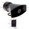 DriSentri 7 Sounds Loud Car Warning Alarm Police Fire Siren Horn Speaker with Remote Controller 12V 100W, Siren for Car view 2