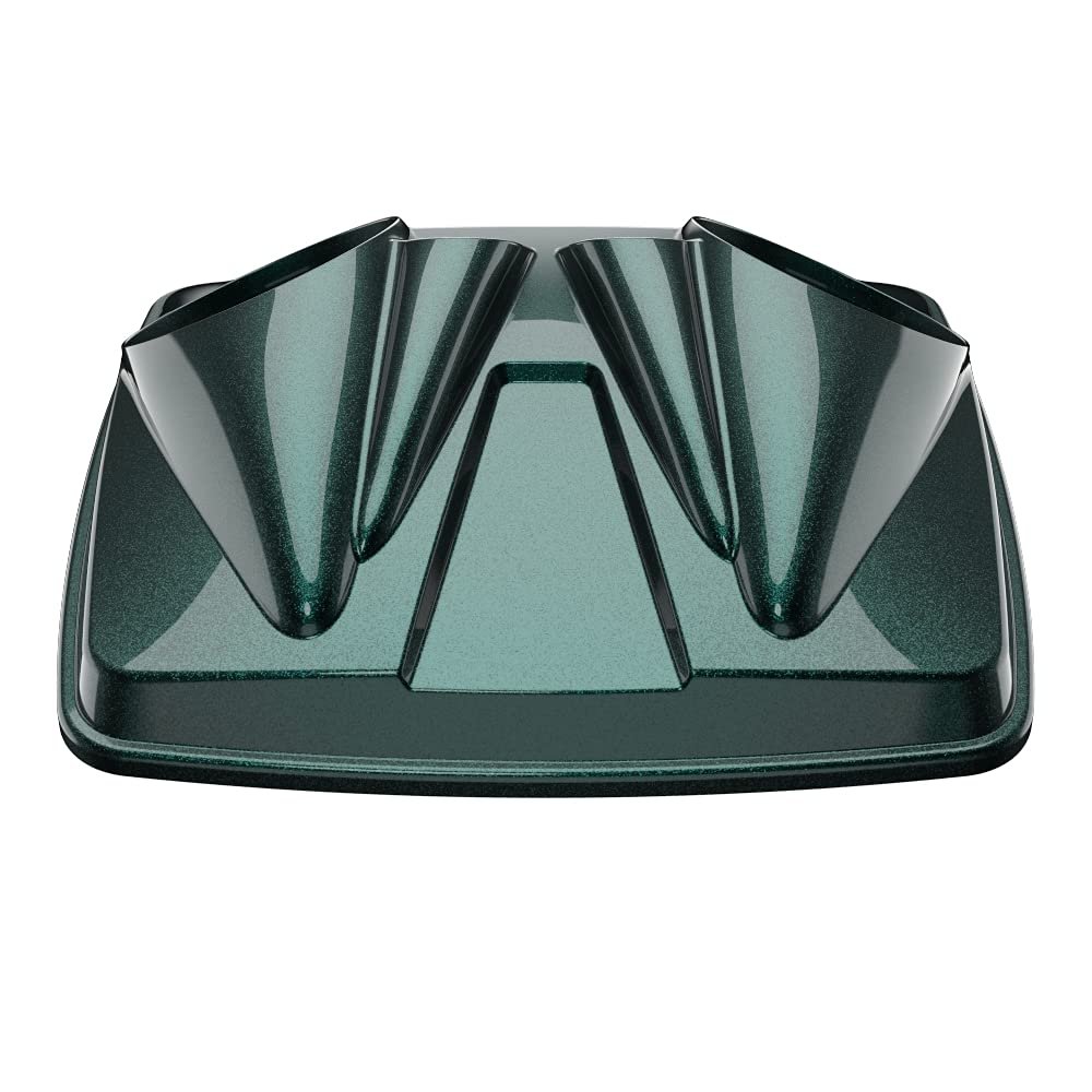 Color-Matched Dual 8'' Speaker Lids for Advanblack/Rushmore style Razor.Chopped & King Tour Trunk Pack Compatible with Harley