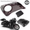 Color-Matched Dual 8'' Speaker Lids for Advanblack/Rushmore style Razor.Chopped & King Tour Trunk Pack Compatible with Harley view 4