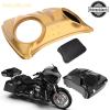 Color-Matched Dual 8'' Speaker Lids for Advanblack/Rushmore style Razor.Chopped & King Tour Trunk Pack Compatible with Harley view 2