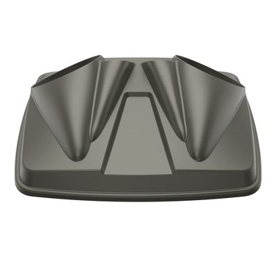 Advanblack Color-Matched Dual 8'' Speaker Lids Rushmore Style Razor.Chopped & King Tour Trunk Pack Compatible with Harley