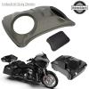 Advanblack Color-Matched Dual 8'' Speaker Lids Rushmore Style Razor.Chopped & King Tour Trunk Pack Compatible with Harley view 4