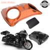 Color-Matched Dual 8'' Speaker Lids for Advanblack/Rushmore style Razor.Chopped & King Tour Trunk Pack Compatible with Harley view 4