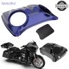 Color-Matched Dual 8'' Speaker Lids for Advanblack/Rushmore style Razor.Chopped & King Tour Trunk Pack Compatible with Harley view 4