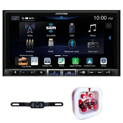 Alpine ILX-507 7" Digital Multimedia Receiver w/CarPlay/Android Auto & License Plate Camera