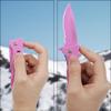ALBATROSS Folding Knife - Multifunctional Pocket Knife with Liner Lock, Pocket Clip, Glass Breaker & Seatbelt Cutter - 440 Stainless Steel Blade for Outdoor, CampingDayuse, FK003-35SD (Pink) view 3