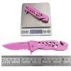 ALBATROSS Folding Knife - Multifunctional Pocket Knife with Liner Lock, Pocket Clip, Glass Breaker & Seatbelt Cutter - 440 Stainless Steel Blade for Outdoor, CampingDayuse, FK003-35SD (Pink) view 4