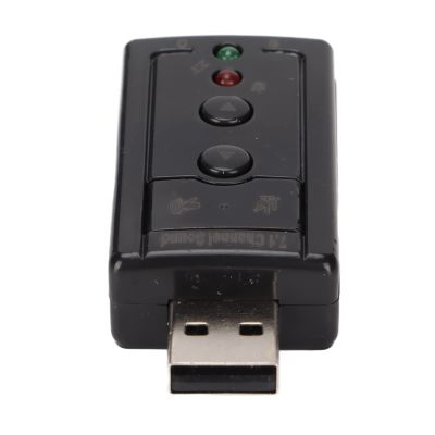 7.1 Channel USB External Sound Audio Adapter Laptop PC Sound Built in Amplifier and Volume Controls with 3.5MM Ports and Microphone for Wins/for Android