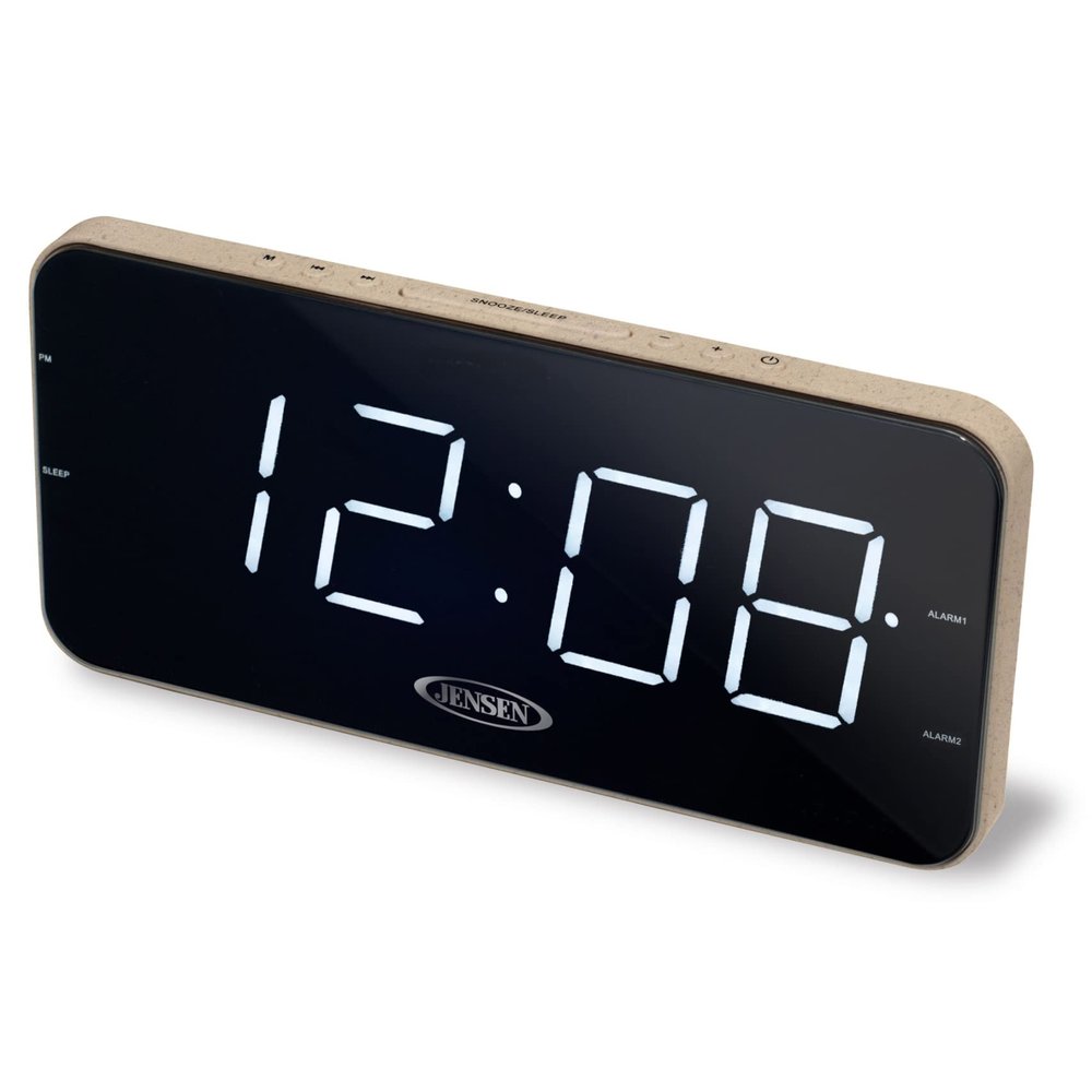 Jensen JCR-212 JCR-212 AM/FM Digital Dual-Alarm Clock Radio