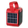 Jensen JEP-175 Portable Rechargeable Bluetooth Speaker with FM Radio, Flashlight, Solar Panel, and USB Port, Red, JEP-175 view 3
