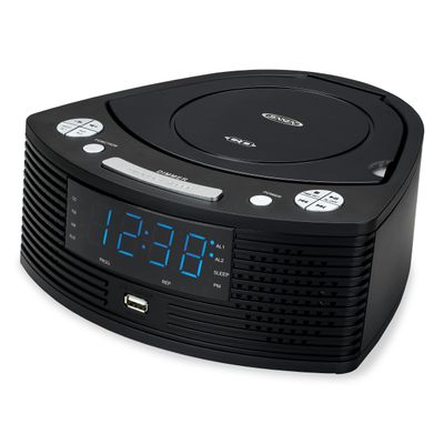 Jensen Stereo Compact Disc Player with AM/FM Digital Dual Alarm Clock Radio