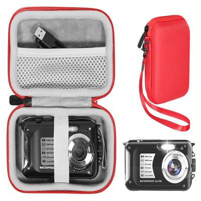 CaseSack Case for Waterproof Camera Compatible with Yifecial, Kaisoon Tech, Heegomn, Vmotal, S & P Safe and Perfect,Kid Underwater Camera