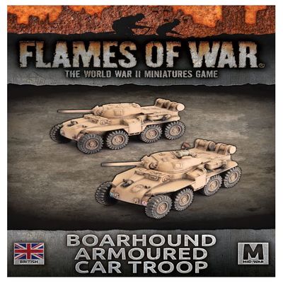 Flames of War: British Boarhound Armoured Car Troop (Mid-War)