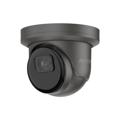 AVYCON InfiniteStar AVC-NSE81F28(-G) AI with FD Turret H.265+ 8MP IP PoE Fixed 2.8mm Lens True WDR IP67 Built-in Microphone & MicroSD Slot (Gray)