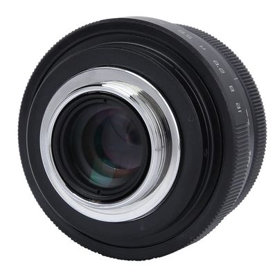 01 02 015 Mirrorless Camera Lens, Practical Alloy Case Advanced Optical Elements Super Clear Vision Wide Angle Lens for Warehouses(Black)