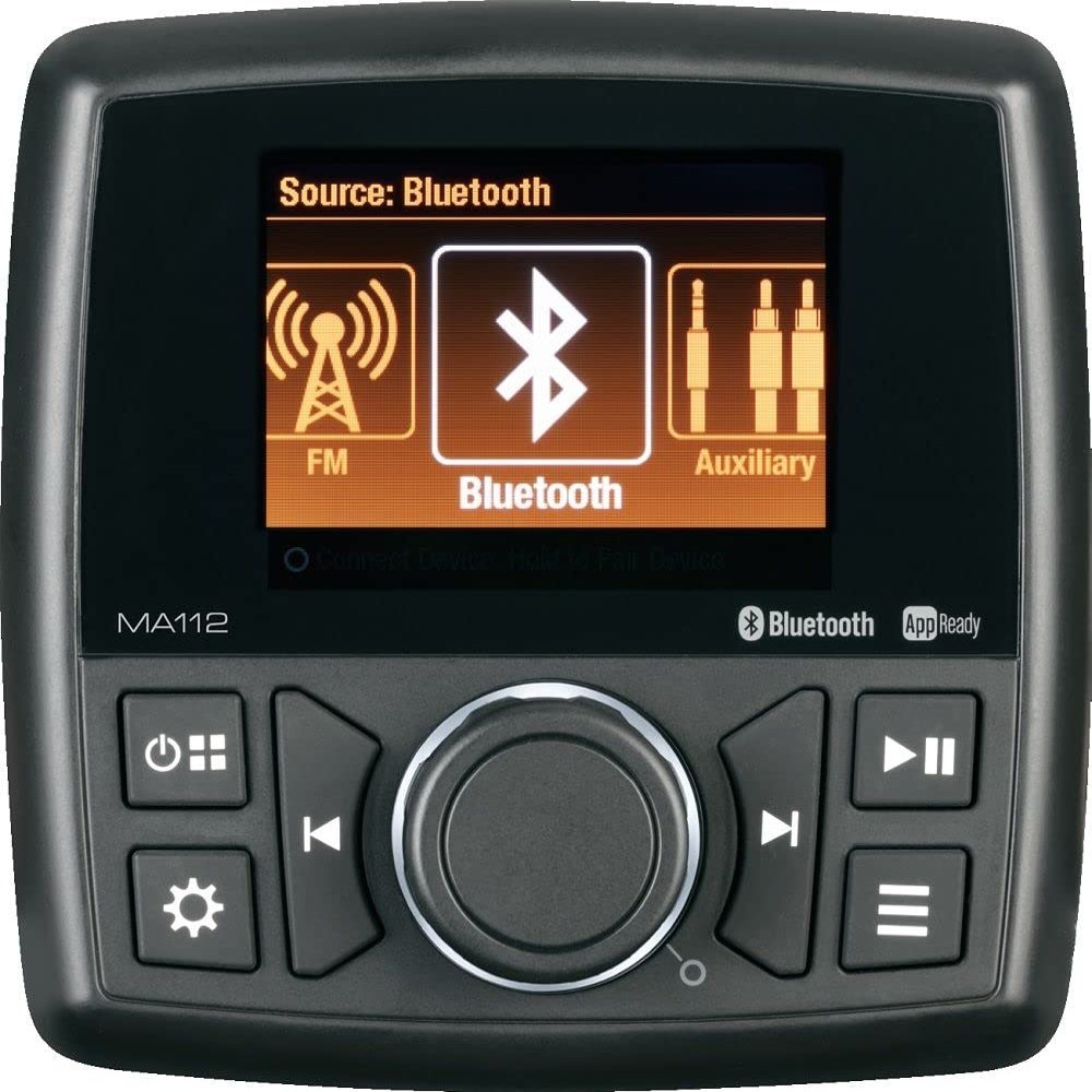 Marine Audio MA112 AM/FM/USB Compact Bluetooth Stereo with App Control
