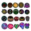 100 PCS Cool Stickers Pack,Vinyl Waterproof Sticker for Laptop, Water Bottles,Computer,Phone, Stickers for Kids Teens Adults (Neon Stickers) view 3
