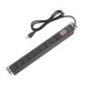 19" 1U Rack Mount PDU Power Strips 8 Outlet Mountable Power Strip, Wall Mount Outlet Power Strip Heavy Duty, Wide Spaced 15A 125V 1875W, 6 FT SJT 14AWG Power Cord (6FT) (8 Outlet) view 1
