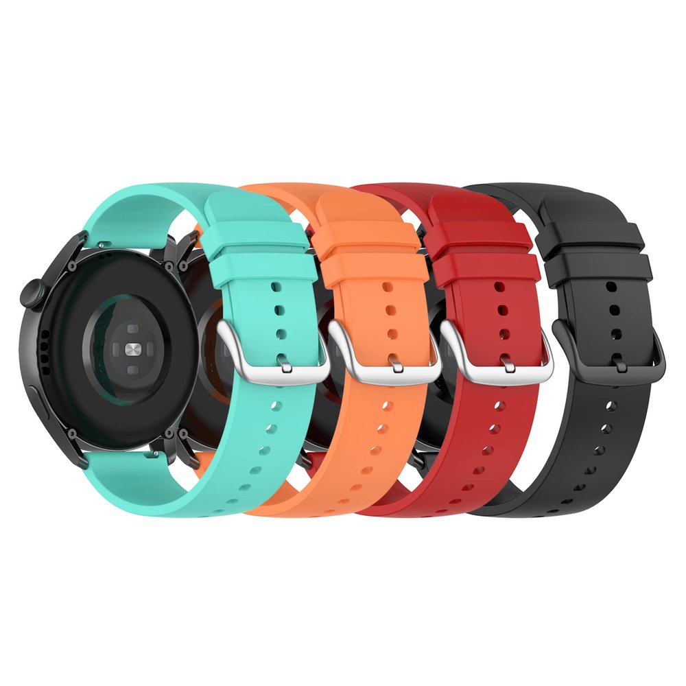 BabyValley Bands Compatible with AGPTEK LW11 WatchBand Silicone Replacement Strap Accessory Quick Release Wristband for AGPTEK Smartwatch for Women Men (4 pack)