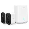 LaView 3MP Wireless Camera for Home/Outdoor Security (2 Pack), 2K Battery Powered WiFi Camera with Night Vision, 270-Day Battery Life, AI Human Detection, 2 Way Audio, Siren, IP66, Works with Alexa view 1