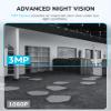 LaView 3MP Wireless Camera for Home/Outdoor Security (2 Pack), 2K Battery Powered WiFi Camera with Night Vision, 270-Day Battery Life, AI Human Detection, 2 Way Audio, Siren, IP66, Works with Alexa view 4
