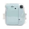 Bluelans Protective Clear Case Plastic Instant Camera Case Cover Instant Camera Protective Case for Checky Instax Mini 8/8+/9 Instant Film Camera with Removable Rainbow Shoulder Strap Clear view 2