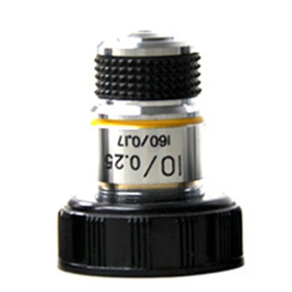 TYZK Microscope Kit 4X 10X 40X 100X Microscope Objective Lens Achromatic Objective Microscope Parts Microscope Lens Adapters (Color : 10)